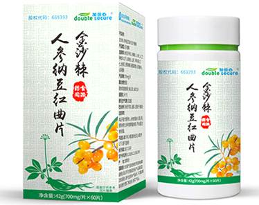 金沙棘人参纳豆红曲片  降血脂  补充多种维生素