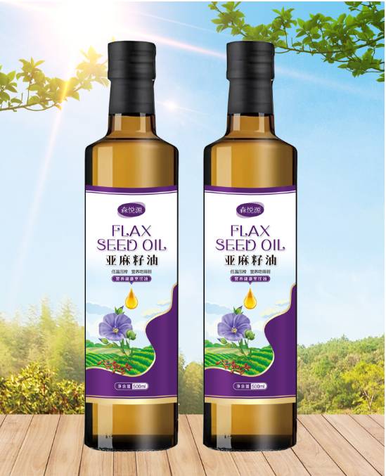 亚麻籽油源头工厂 冷榨亚麻籽油 一件代发   可订制产品