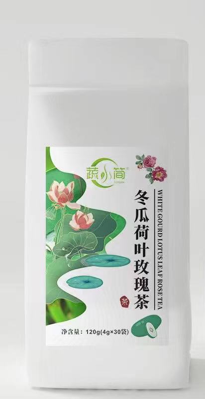 疏小简冬瓜荷叶玫瑰茶