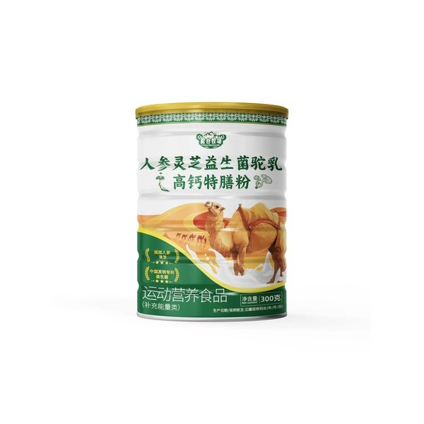 驼谷牧场 人参灵芝益生菌驼乳高钙特膳粉