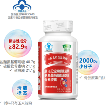 康诺欣宝牌骨胶原氨基葡萄糖硫酸软骨素胶囊